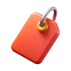 Fototapete - 3d price tag isolated on transparent background. 