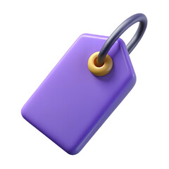 Fototapete - 3d price tag isolated on transparent background. 