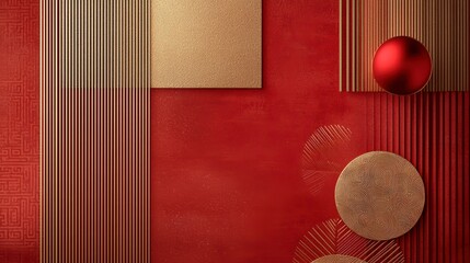 Poster - abstract geometric elegance: a visually striking, modern abstract arrangement, showcasing the interp