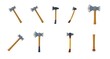 © mrpixel - set of paint axe