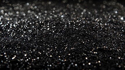 Poster - elegant black and white glitter background with sparkling textures for stylish and modern design app