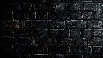 Poster - Brick wall with vintage clock displaying time against a rustic background for home decor or artistic photography