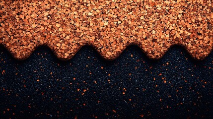 Poster - Artistic black background featuring a dynamic red and orange pattern creating a captivating visual effect