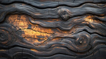 Poster - Natural wood texture with rustic charm showcasing grain patterns and earthy tones ideal for backgrounds and designs