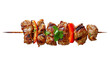 © Sandra - Grilled meat and pepper skewer on transparent background