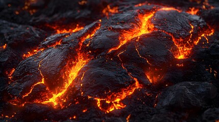 Poster - Majestic fire displaying vibrant flames and glowing embers creating a warm atmosphere and intense visual energy