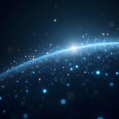 blue space background
