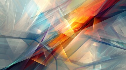 Fototapete - Abstract picture micro particle in geometric shape represent data flow. Vivid flowing object with high tech texture, create digital effect scene perfect for energetic, fantasy wallpaper design. AIG53.