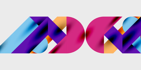 Poster - Modern abstract background featuring circles, lines, and triangles in a dynamic geometric composition. Perfect for stylish, tech, or creative-themed designs