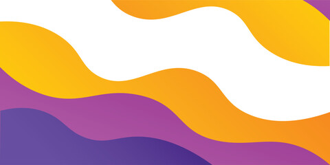 Wall Mural - 3d white abstract background overlapping layers on bright space with flowing colorful wave decoratio