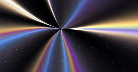 Poster - Cosmic Light Rays and Stars Abstract Background