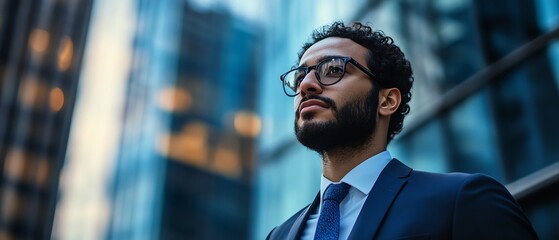Aufkleber - Businessman AI technology cyber security platforms provide real-time protection for digital business operations.