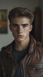 portrait of a handsome young man