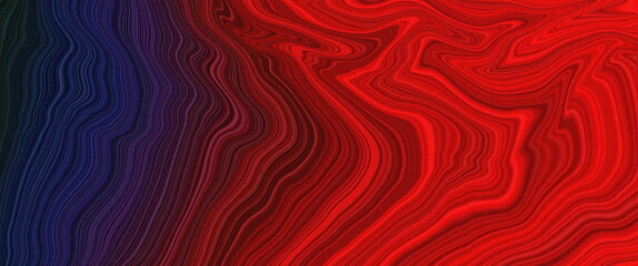 Poster - Abstract Wavy Lines in Bold Red and Dark Purple Gradient for Artistic Background or Textile Design grainy noise texture banner header poster wallpaper backdrop design with copy space