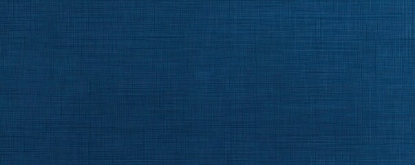 Poster - A textured fabric in a deep blue hue, showcasing a subtle woven pattern that adds depth and interest to the surface.