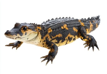 Poster - Colorful Lizard in Natural Habitat with Unique Patterns and Textures Showcasing Reptilian Features and Intricate Coloring for Wildlife Photography Needs