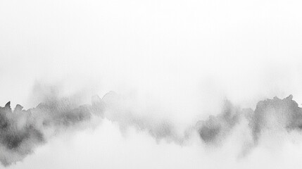 Aufkleber - Soft gray tones merge seamlessly into a serene atmosphere, creating a dreamlike landscape that invites reflection and calm. The gentle mist enhances the ethereal quality