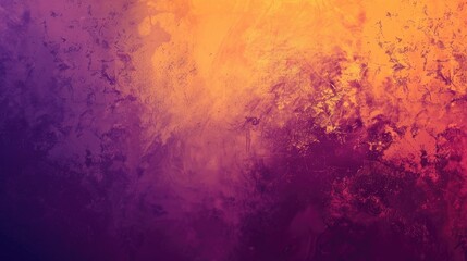 Poster - Abstract space background with orange, pink and purple gradient and white speckle. Digital artwork for design and print. Cosmic and dreamy concept. Abstract image of gradient color. Wallpaper. AIG51.