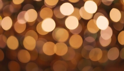 Wall Mural - golden festive bokeh lights background. sparkling colorful glowing and defocused bokeh confetti