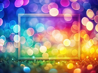 Poster - Abstract Bokeh Background: Gradient Blurred Rectangle for Modern Design