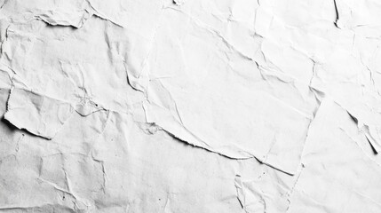 Poster - Vintage white paper exhibits an array of creases and folds, catching the midday light to reveal its unique texture. Subtle shadows dance across the surface, adding depth and intrigue