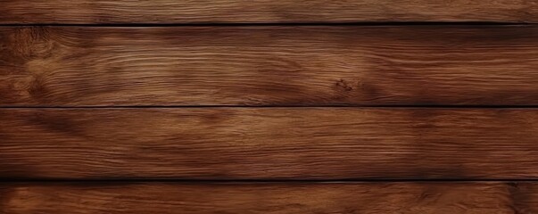 Poster - A close-up view of rustic wooden planks displaying rich textures and warm brown hues, ideal for backgrounds and design projects.