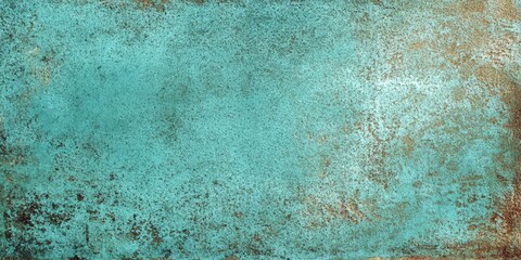 Poster - A textured surface showcasing a blend of turquoise and earthy tones, creating a visually appealing backdrop.