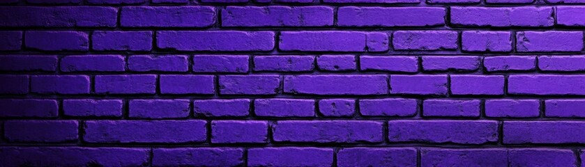 Poster - A textured purple brick wall with a modern aesthetic, creating a vibrant backdrop.