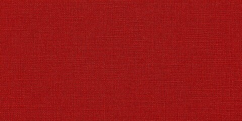 Poster - A textured fabric in a rich red hue, perfect for various design and crafting projects, showcasing intricate woven patterns.