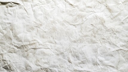 Poster - A white paper backdrop reveals an intricate texture with crinkles and gentle creases. The soft lighting accentuates its unique features, inviting creativity in any artistic endeavor