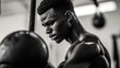 © Chandlerlikes - A determined young man, his physique honed by years of rigorous training, sweat dripping from his brow, gripped a heavy kettlebell with unwavering focus as he executed a powerful swing, the intensity