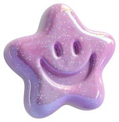 Wall Mural - png smiley icon glitter background cute confectionery.