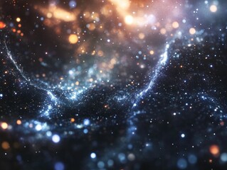 Wall Mural - the image captures the awe-inspiring beauty of space, featuring a nebula in deep space with multiple