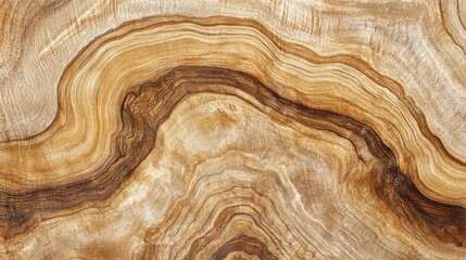 Poster - Rich swirls of golden brown and earthy tones create a mesmerizing display of nature’s artistry in a polished wood surface. The natural patterns captivate with their organic flow