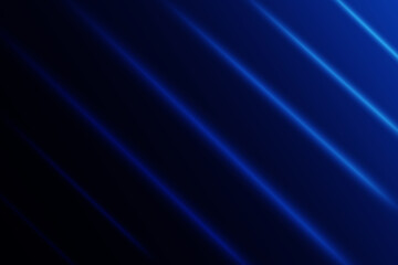 Wall Mural - Bright diagonal blue light streaks on a dark background