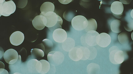 Poster - Abstract Bokeh: An enchanting capture of blurred lights creating an ethereal bokeh effect, perfect for conveying a sense of serenity and artistic ambiance.