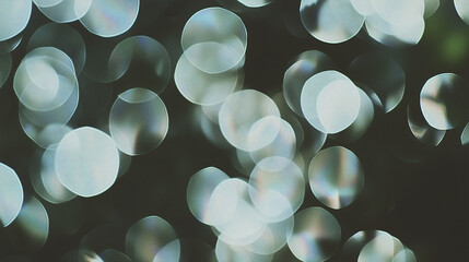 Poster - Illuminating Essence: A mesmerizing display of blurred lights, captured through a lens with intentional out-of-focus, create a dynamic and inviting atmospheric image. 