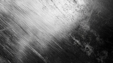 Poster - A surface displays an intriguing blend of light and dark textures, showcasing streaks that suggest motion. The metallic sheen enhances the atmosphere of depth and contrast