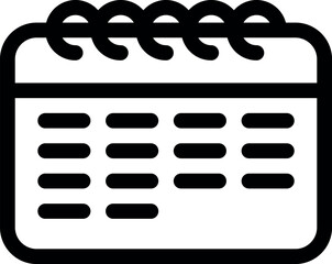 Aufkleber - Calendar flat icon set. Deadline, calendar notification, reminder organizer.