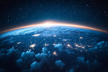 Space planets and nebula