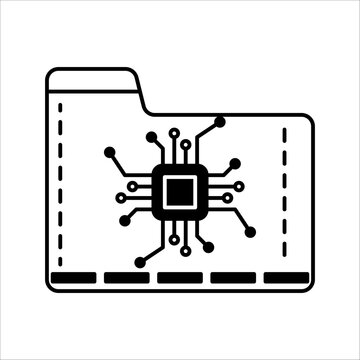 Micro SD icon symbol vector illustration