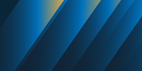 Poster - Dark Blue and Yellow Abstract Glowing Gradient Texture - Slanted Lines Pattern with Lights, 3D Effect - Wide Scale Background Creative Design Template - Illustration in Freely Editable Vector Format