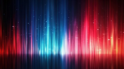 Poster - Abstract red blue light streaks background