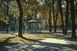 © Oleksandr - Vichy Park: Health Resort Walk with Gingham Shadows and Bandstand