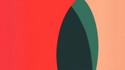 Poster - Minimalist abstract art with bold geometric shapes in vibrant colors