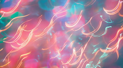 Poster - Abstract light streaks with vibrant colors for creative background design