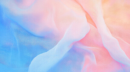 Poster - Soft pastel fabric texture for baby clothes design and background inspiration