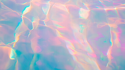 Poster - Dreamy underwater scene with vivid light and colorful patterns