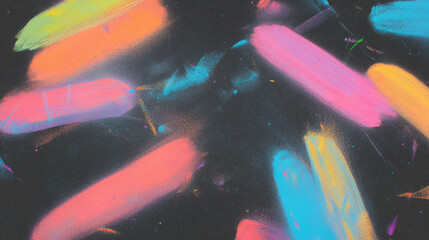 Poster - Vivid chalk drawing background for creative design projects
