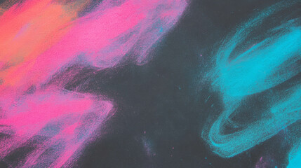 Poster - Brightly colored chalk art background for creative designs and text overlay